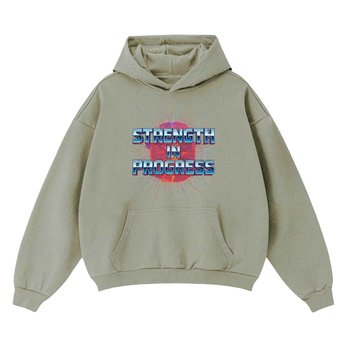 Strength in progress Heavyweight Oversized Hoodie(460GSM)
