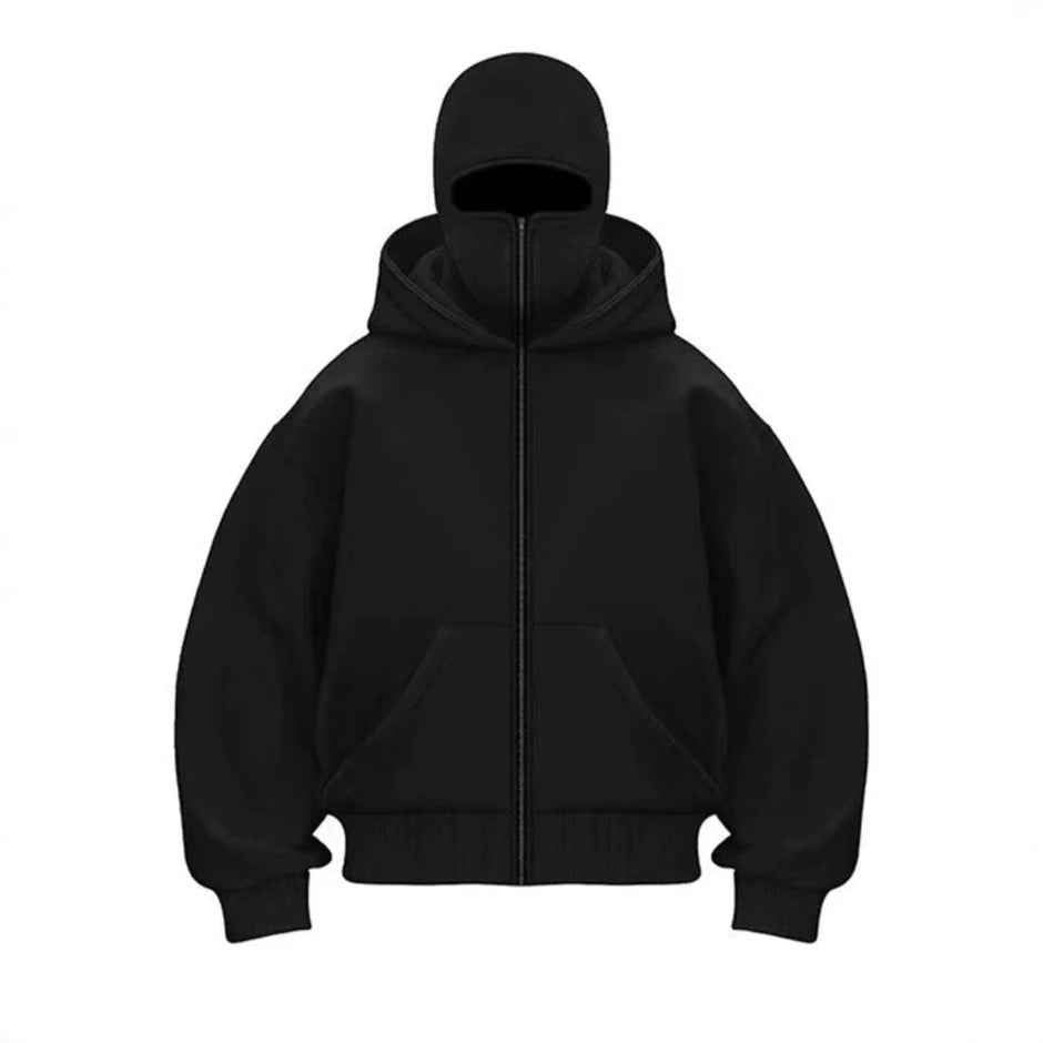 New European And American Autumn Spring Hooded Loose Cardigan Baseball Uniform Men
