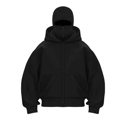 New European And American Autumn Spring Hooded Loose Cardigan Baseball Uniform Men