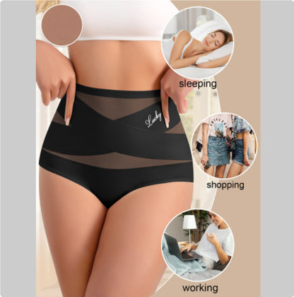 ALLRJ Women's High-Waisted Ultra Soft Tummy Control Comfort Briefs