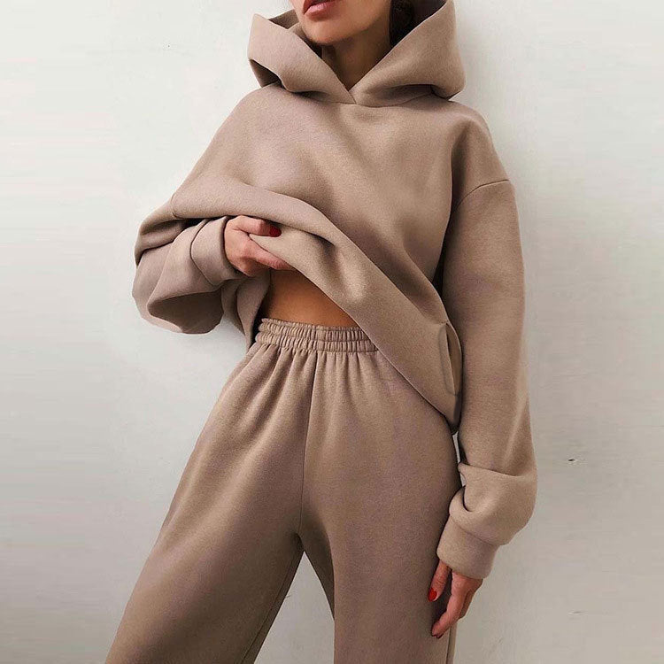 Lady Autumn Hoodie and sweat Set