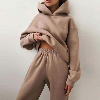 Lady Autumn Hoodie and sweat Set