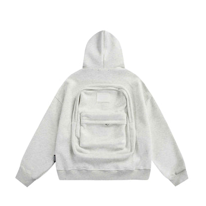 Solid Color Back Small Bag Design Cardigan Coat Outerwear