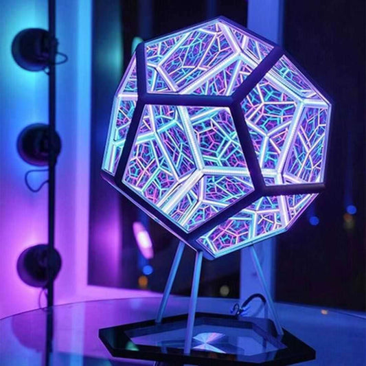 ALLRJ 5v USB / Colorful Infinity Dodecahedron Night Lamp