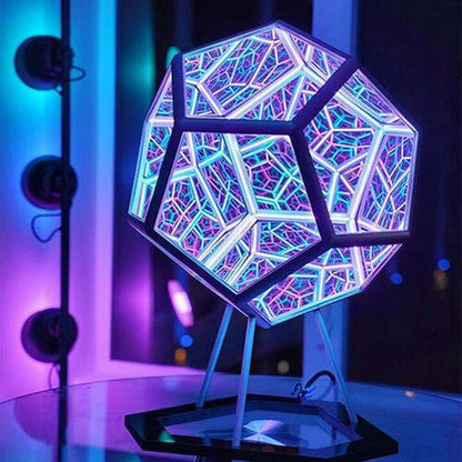 ALLRJ 5v USB / Colorful Infinity Dodecahedron Night Lamp