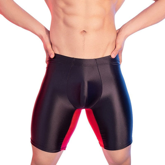 Allrj Men’s Glossy Sport Tights - ALLRJ