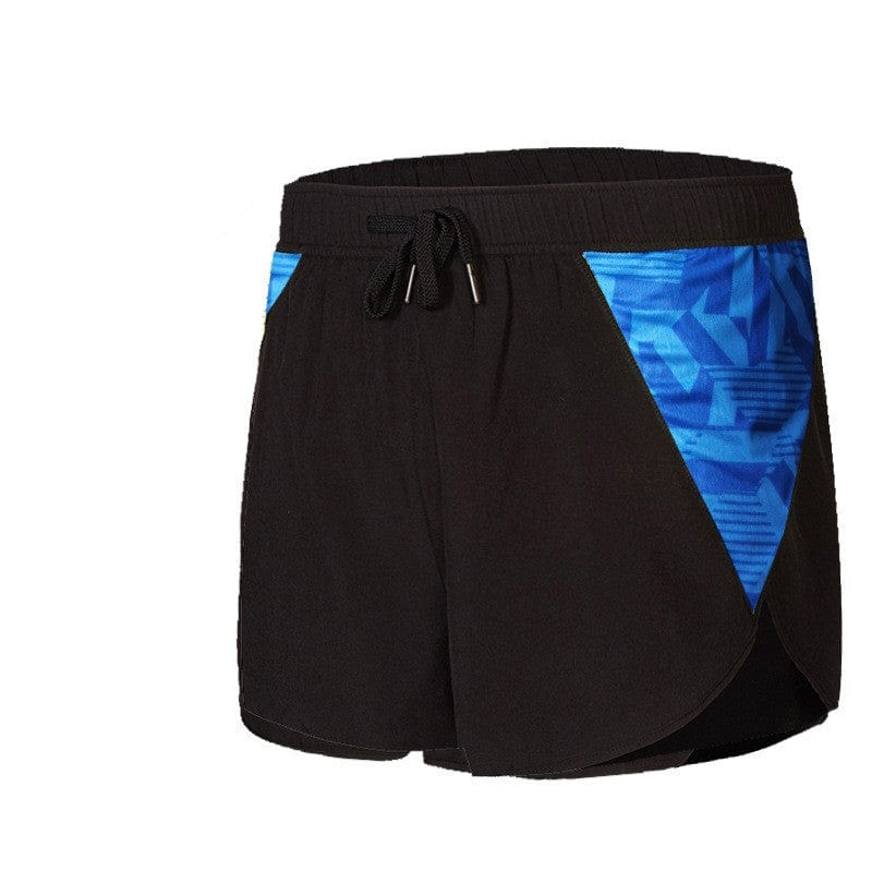ALLRJ Black Blue / 2XL Men's Breathable Quick Dry Sports Shorts