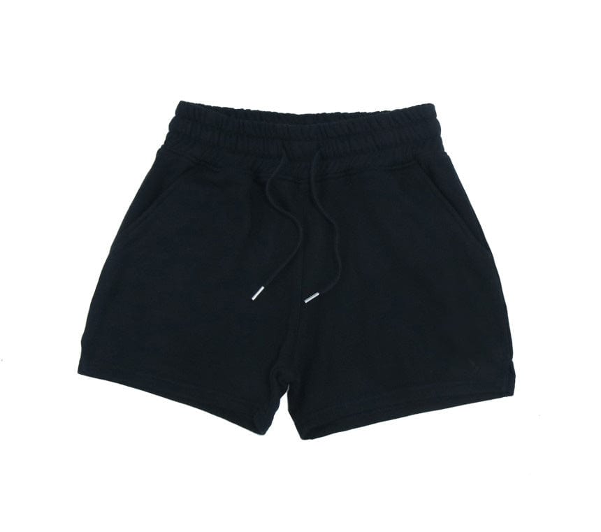 ALLRJ Black / L Fitness Sports Men's Terry Cotton Trendy Solid Color Plus Size Casual Slit Short Shorts