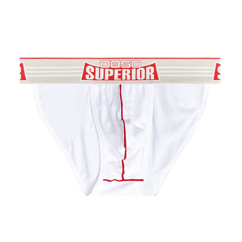 ALLRJ Briefs White / L Men's Underwear Low Waist Cotton Sports Fitness Anti-wear Briefs