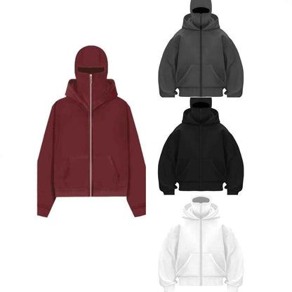 Allrj Brownsville Hoodie – Built - In Mask Street Zip Edition - ALLRJ