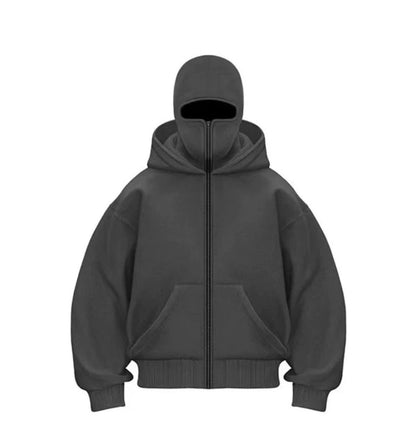 Allrj Brownsville Hoodie – Built - In Mask Street Zip Edition - ALLRJ