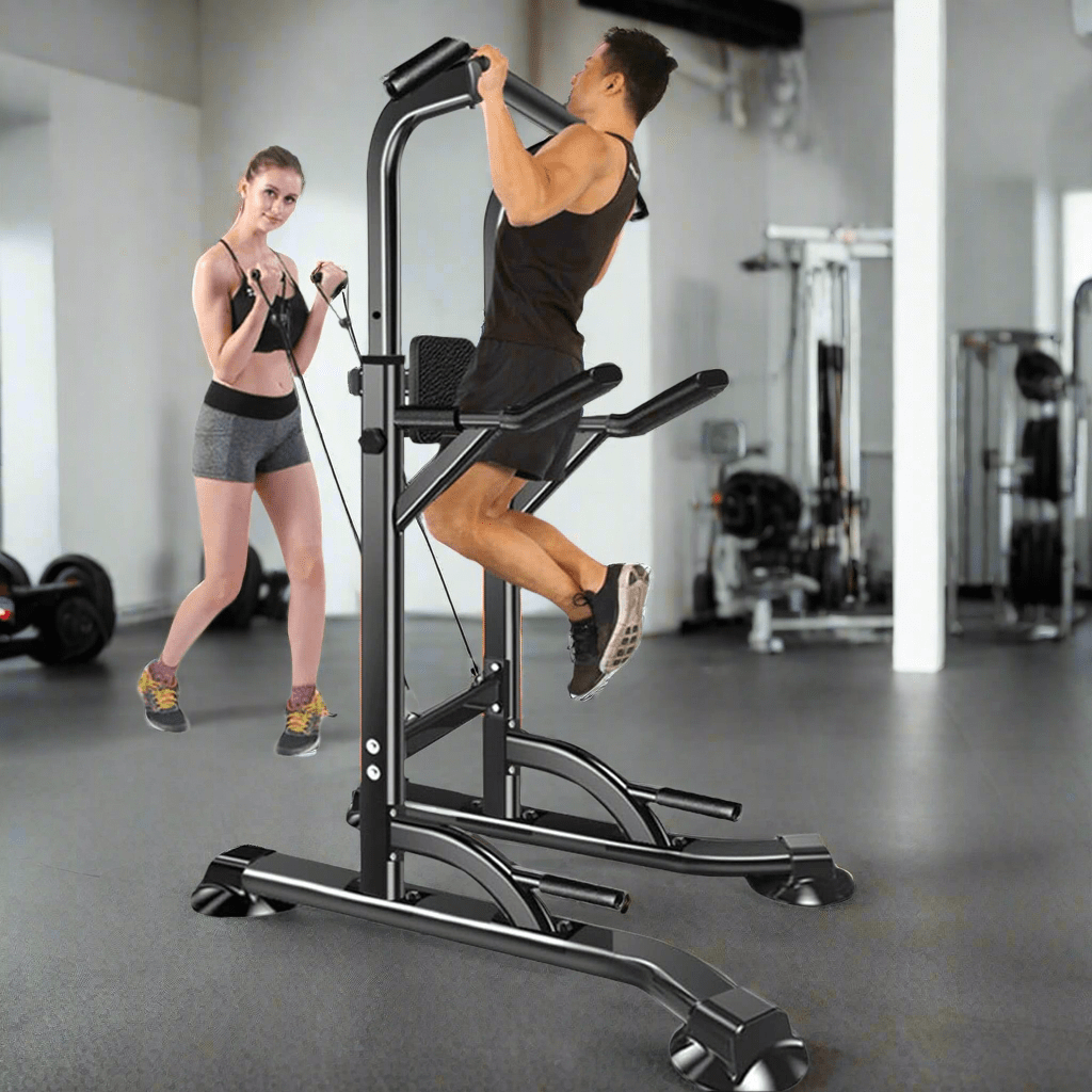 ALLRJ Dip station Black / 581 Power Tower with dip station and chin up bar