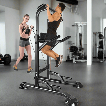 ALLRJ Dip station Black / 581 Power Tower with dip station and chin up bar