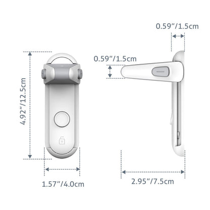 ALLRJ Door lever lock Grey Children's Door Lever Lock Opening Artifact Anti-cat Anti-pet Room Easy To Install And Use