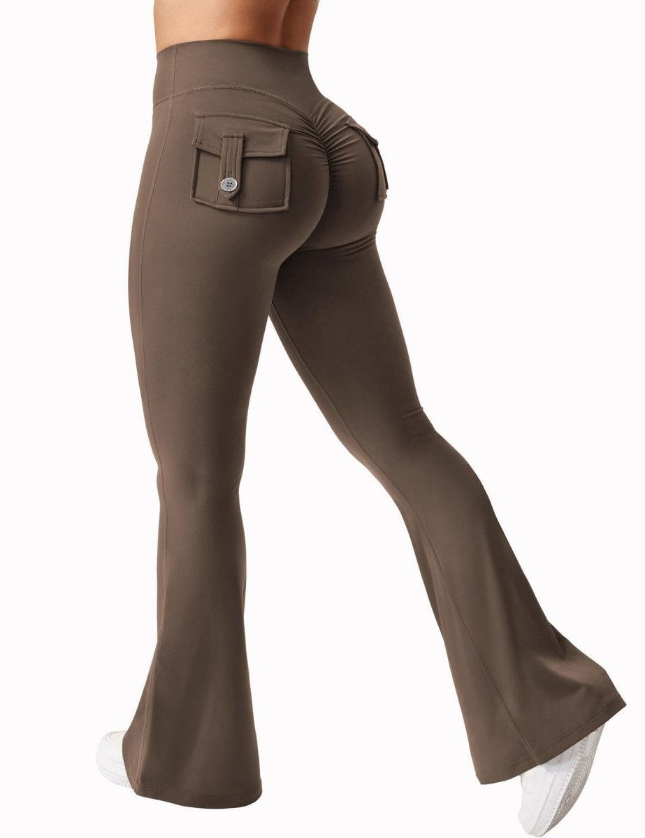 Allrj Flaired Pocket Leggings - ALLRJ