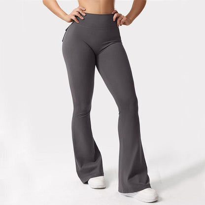 Allrj Flaired Pocket Leggings - ALLRJ