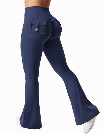 Allrj Flaired Pocket Leggings - ALLRJ
