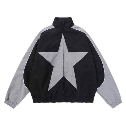 ALLRJ Grey / L Olympia Star Warmup Jacket