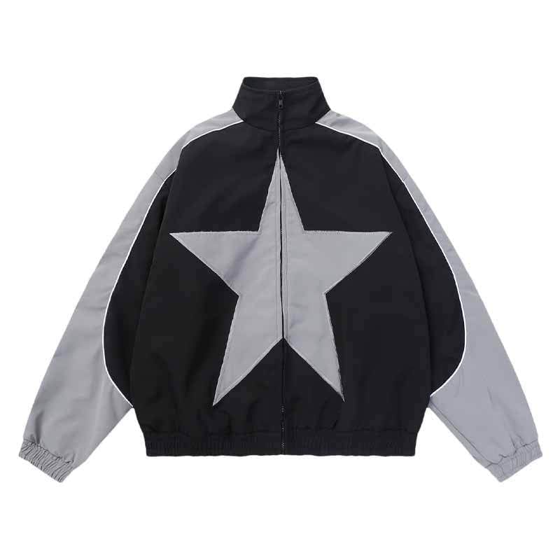 ALLRJ Grey / L Olympia Star Warmup Jacket