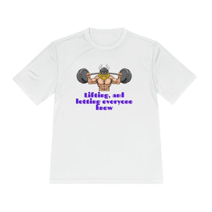 Allrj Lifting and letting everyone know funny t-shirt - ALLRJ