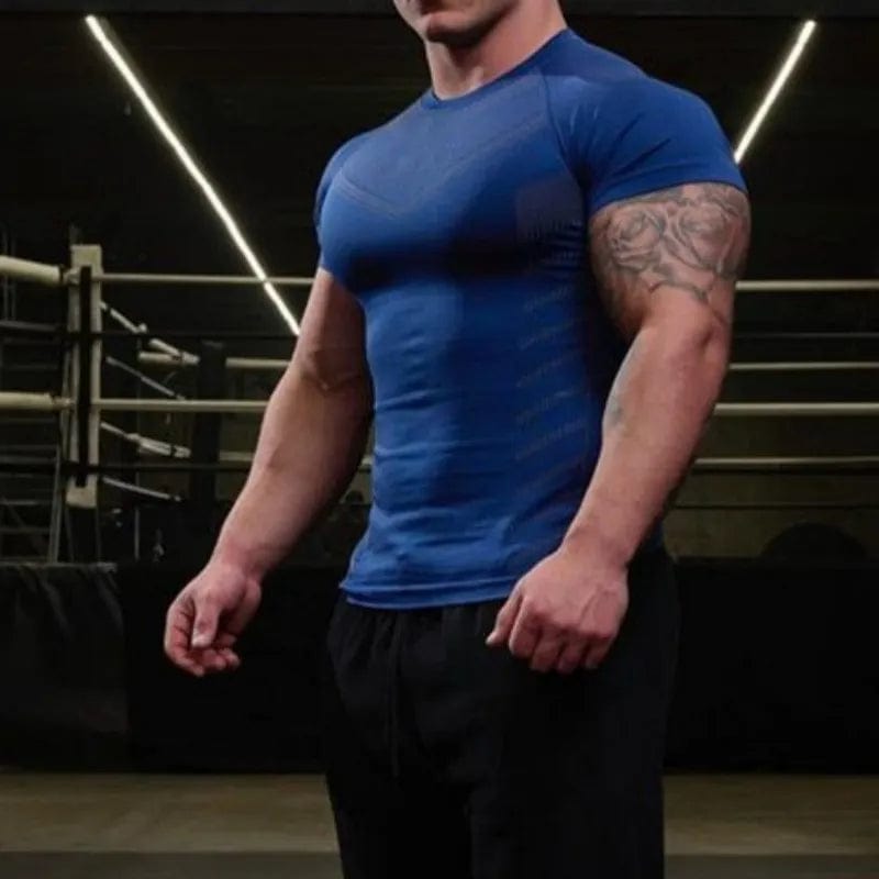 Allrj long sleeve shirt Blue / M PowerFlex Muscle. Shirt