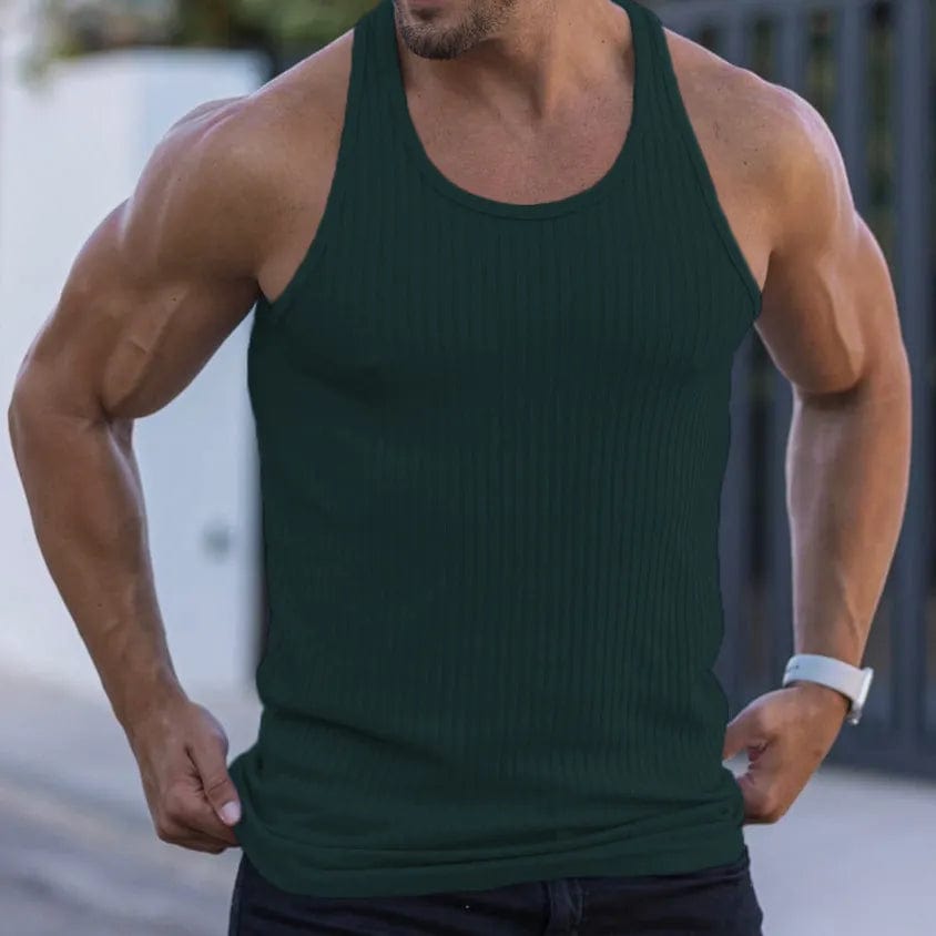 Allrj Man Ribbed Tank - ALLRJ