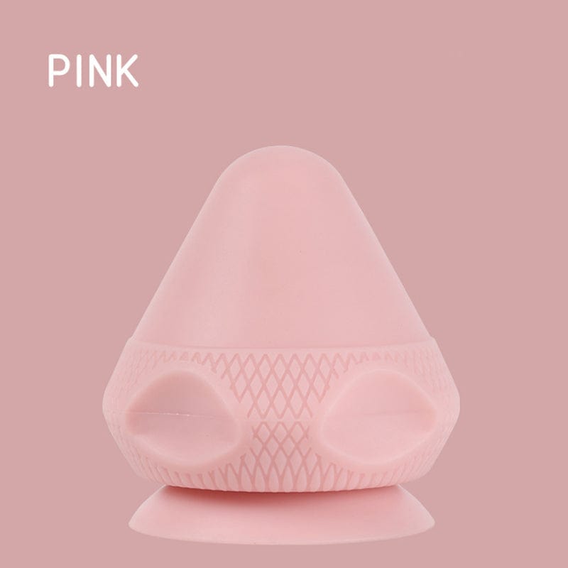 ALLRJ Massager Pink Silicone Massage Cone Solid Adsorption Ball Psoas Thoracic Spine Back Scapula Foot Yoga Muscle Releas Deep Tissue Massage Ball For Pain Relief - Multifunctional Muscle Massager For Back, Arm, And Foot