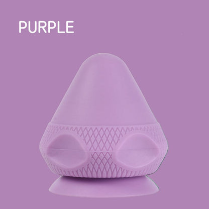 ALLRJ Massager Purple Silicone Massage Cone Solid Adsorption Ball Psoas Thoracic Spine Back Scapula Foot Yoga Muscle Releas Deep Tissue Massage Ball For Pain Relief - Multifunctional Muscle Massager For Back, Arm, And Foot