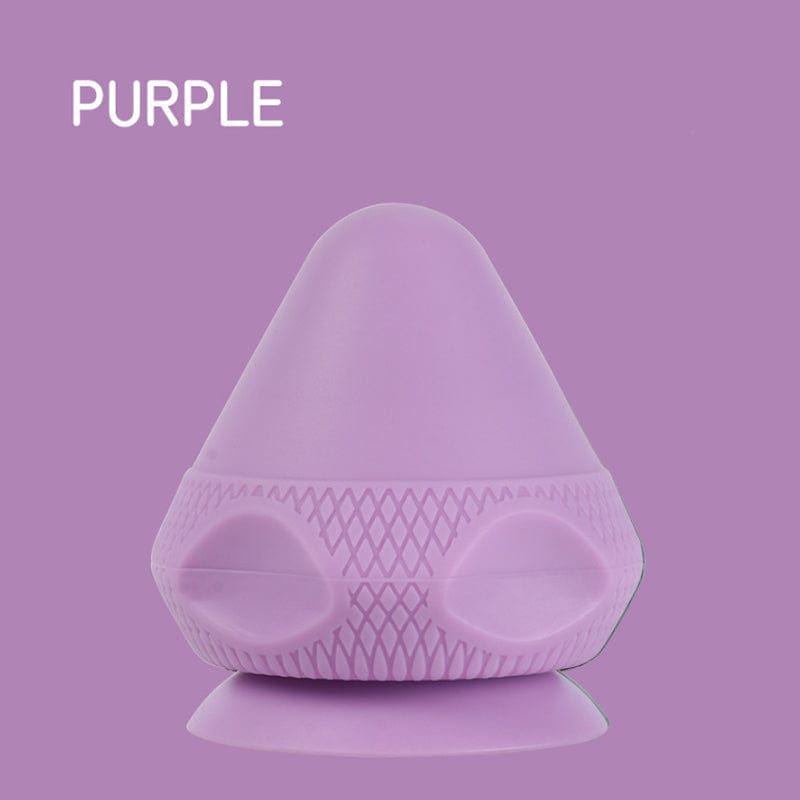 ALLRJ Massager Purple Silicone Massage Cone Solid Adsorption Ball Psoas Thoracic Spine Back Scapula Foot Yoga Muscle Releas Deep Tissue Massage Ball For Pain Relief - Multifunctional Muscle Massager For Back, Arm, And Foot