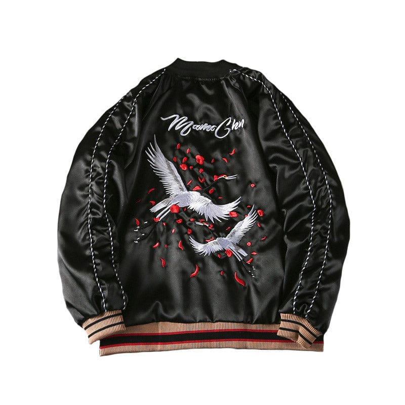 ALLRJ Men's Japanese Style Luxury Embroidered Jacket Loose Jacket