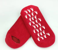 Plum Red Gel Socks