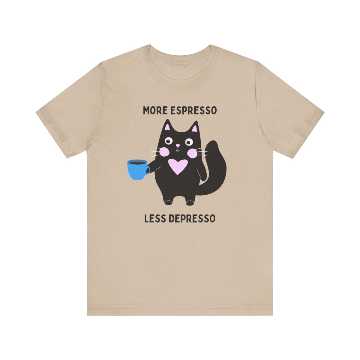Allrj More Espresso Less Depresso Funny Tee - ALLRJ