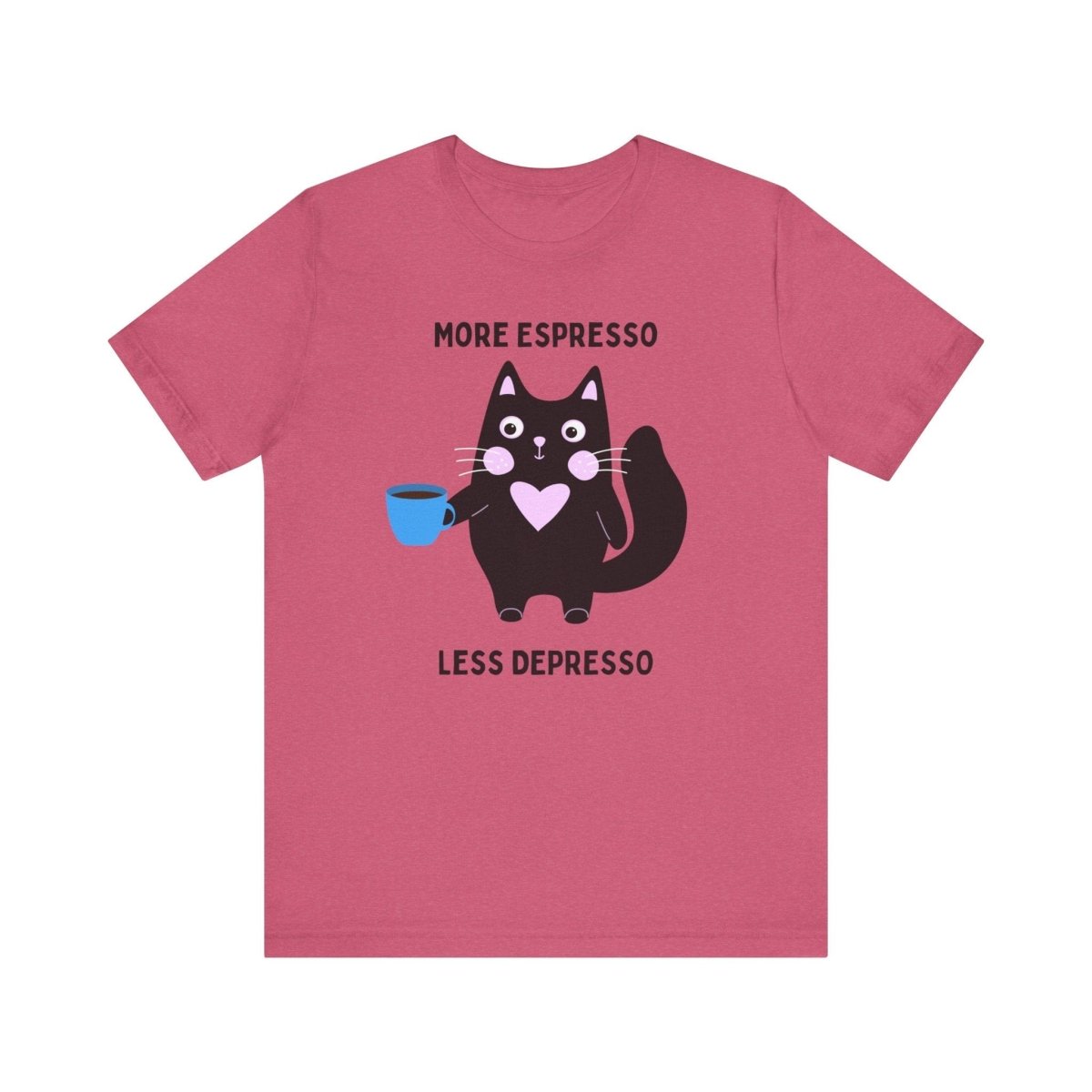 Allrj More Espresso Less Depresso Funny Tee - ALLRJ