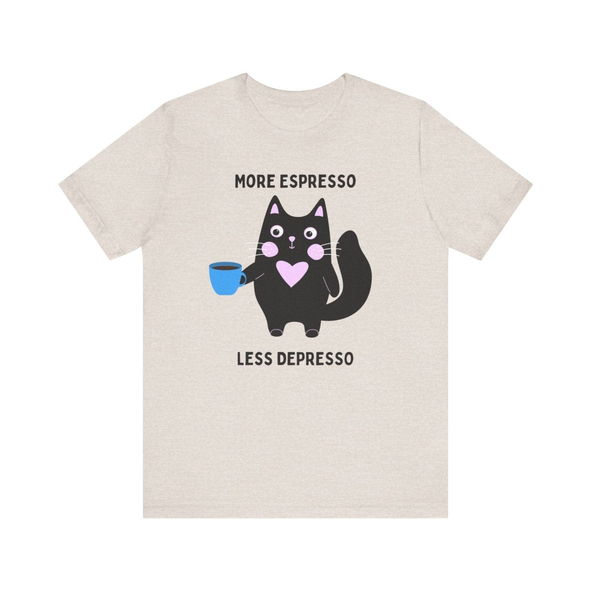 Allrj More Espresso Less Depresso Funny Tee - ALLRJ