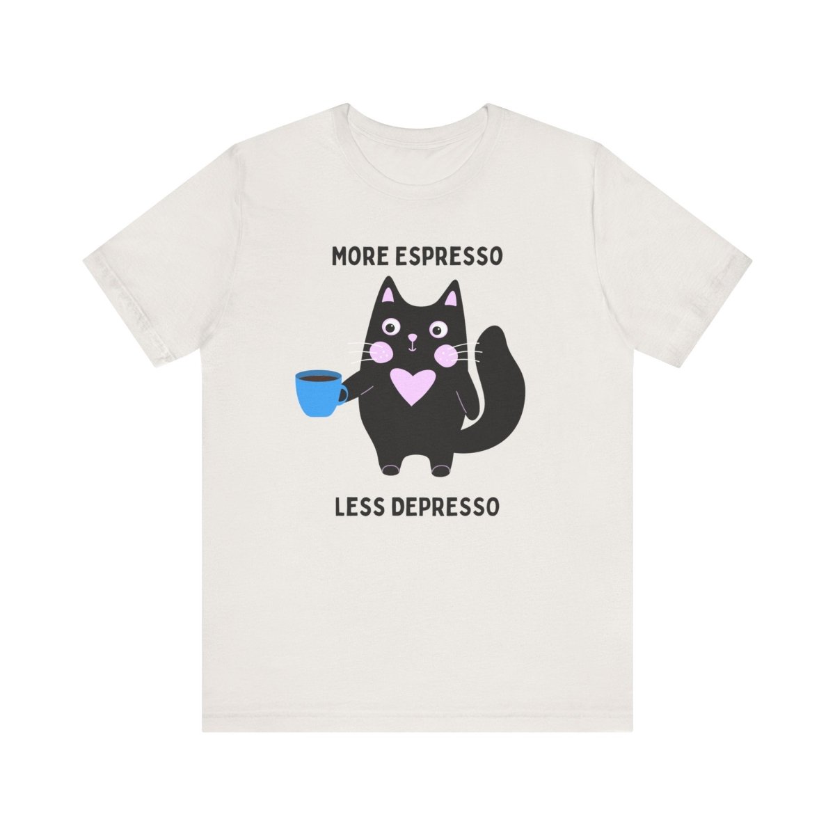 Allrj More Espresso Less Depresso Funny Tee - ALLRJ