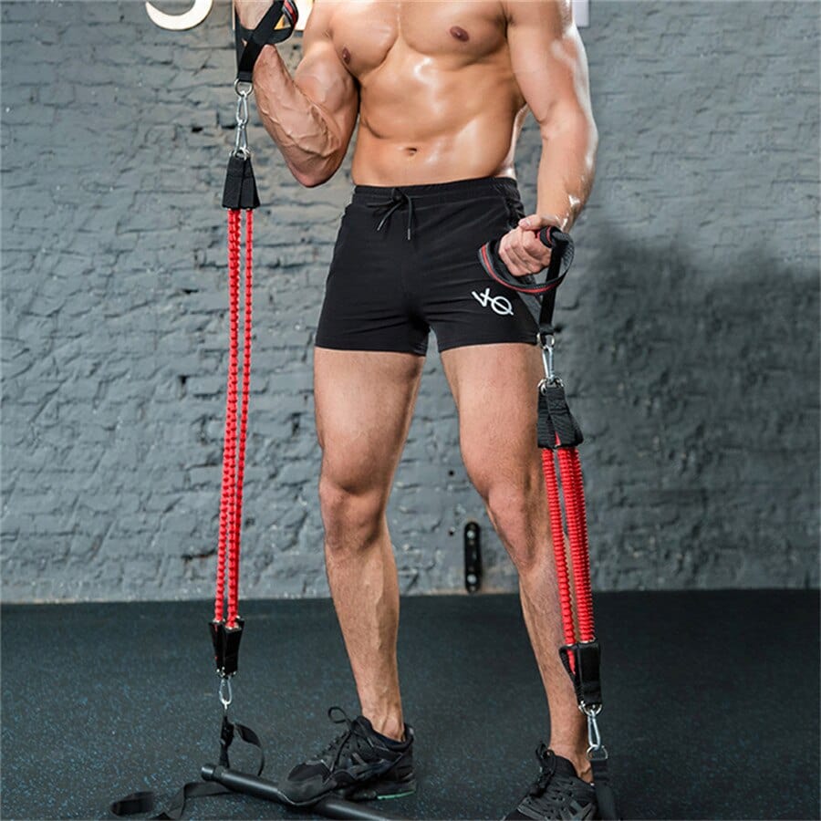 Allrj Pro Tension Bar With Resistance Bands - ALLRJ