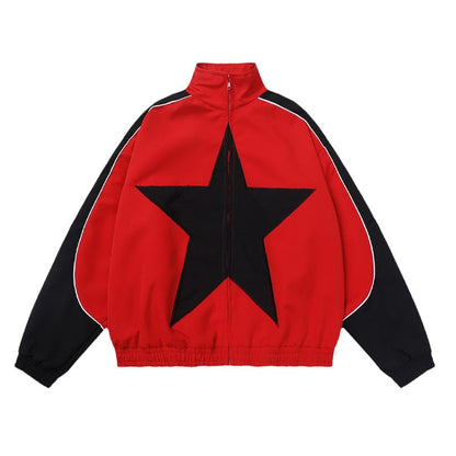 ALLRJ Red / L Olympia Star Warmup Jacket