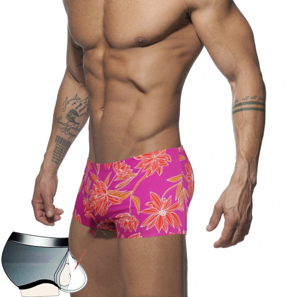 Low Waist Print Swim Shorts - ALLRJ