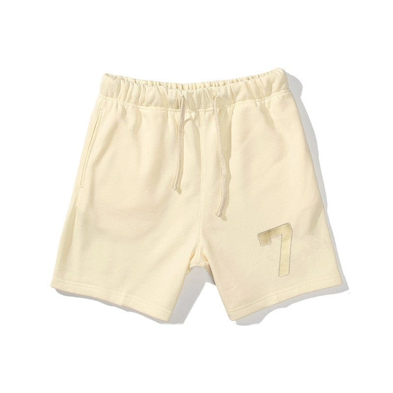ALLRJ Shorts Beige / 2XL Sports Gym Shorts Digital Drawstring