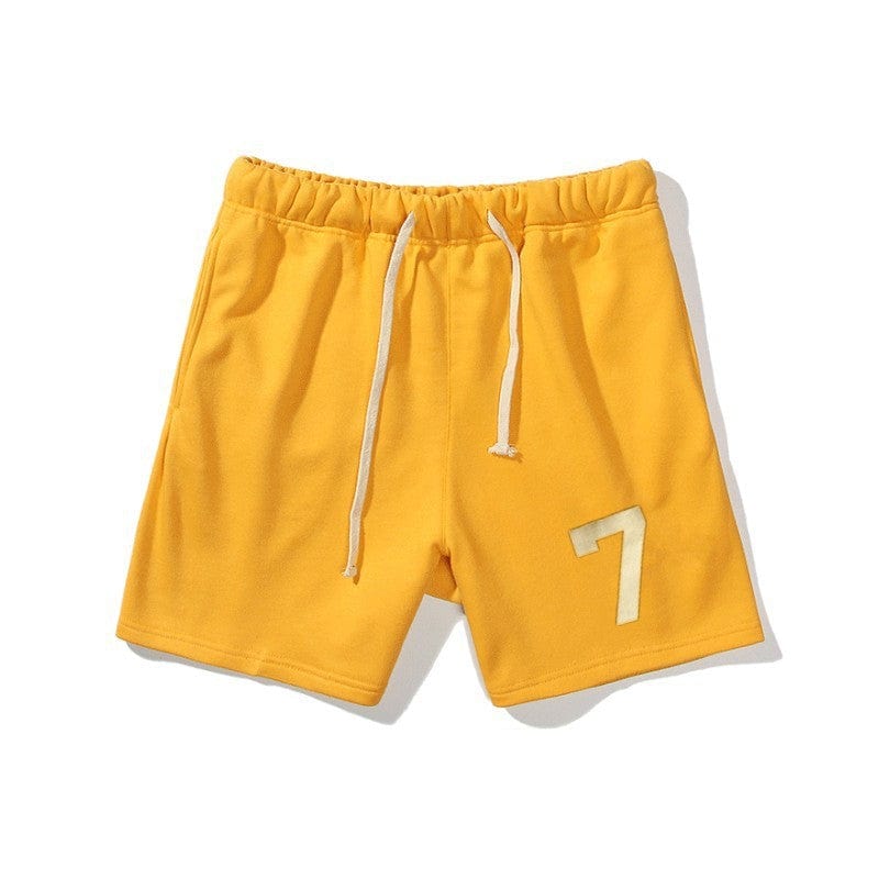 ALLRJ Shorts Yellow / 2XL Sports Gym Shorts Digital Drawstring