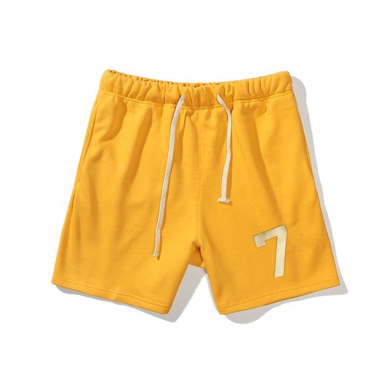 ALLRJ Shorts Yellow / 2XL Sports Gym Shorts Digital Drawstring