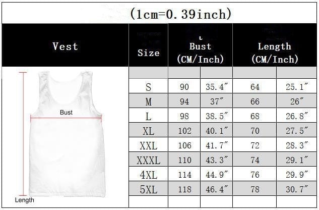 ALLRJ Stringer Men's Casual Fitness 3D Digital Printing Vest