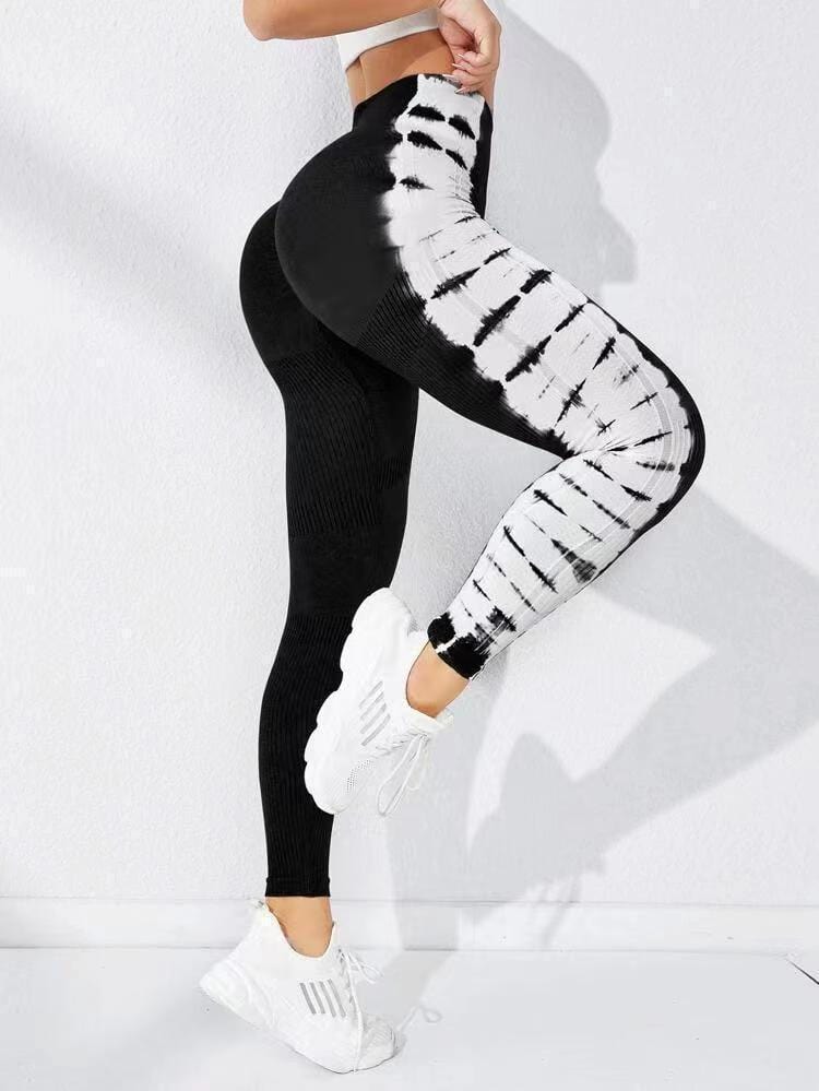 Allrj Tie - dye Seamless Yoga Pants - ALLRJ