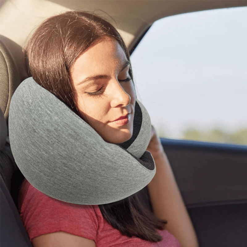 ALLRJ Travel Neck Pillow Non-Deformed Airplane Pillow Travel Neck Cushion Durable U-Shaped Travel Memory Cotton Nap Neck Pillow