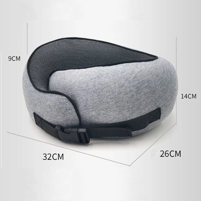ALLRJ Travel Neck Pillow Non-Deformed Airplane Pillow Travel Neck Cushion Durable U-Shaped Travel Memory Cotton Nap Neck Pillow