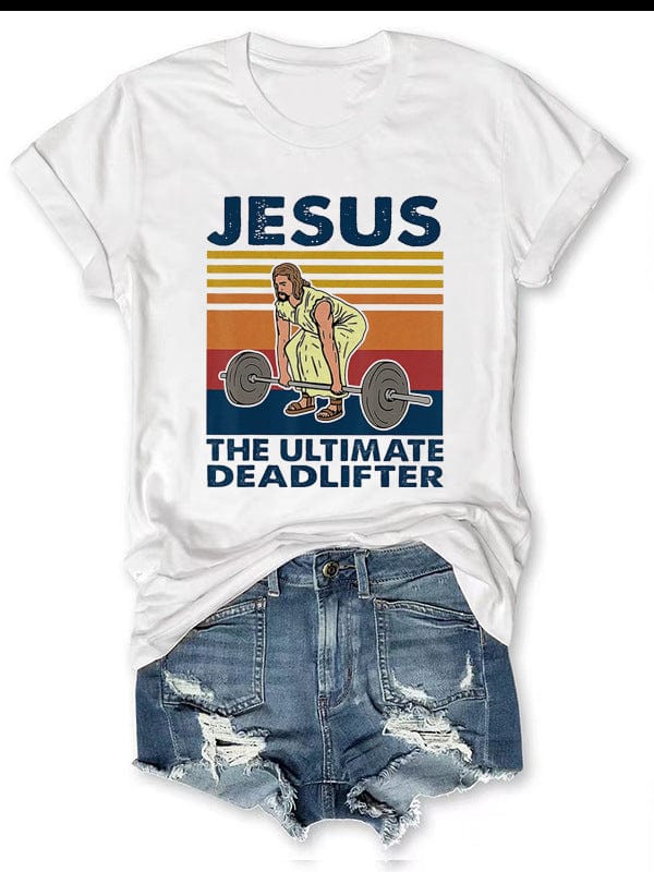 ALLRJ tshirts White / 2xl JESUS Printed Women's T-shirt