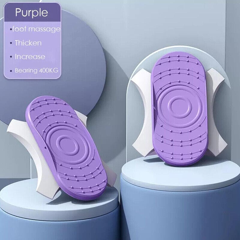 ALLRJ twist board Purple 2pcs Twist Waist Disc Board Twister Aerobic Exercise Foot Massage Fitness Trainer
