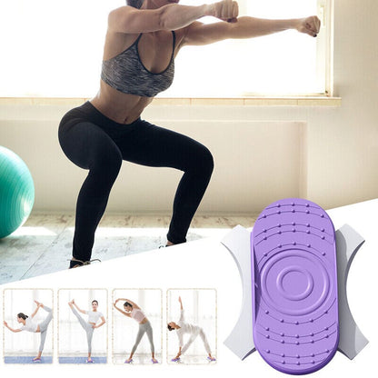 ALLRJ twist board Purple 2pcs Twist Waist Disc Board Twister Aerobic Exercise Foot Massage Fitness Trainer