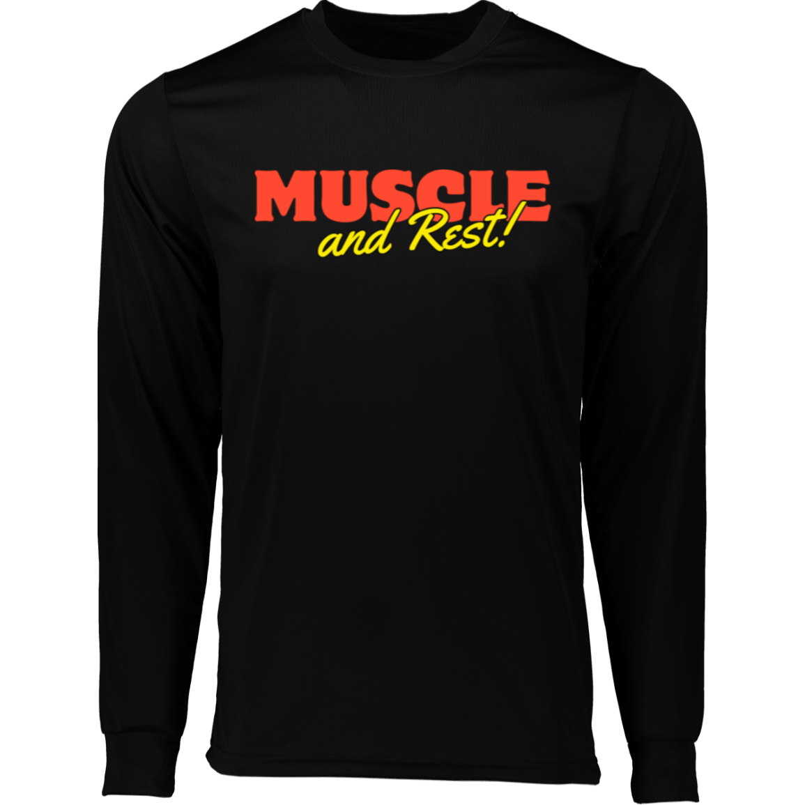 Muscle & Rest Long Sleeve Moisture-Wicking Tee - ALLRJ
