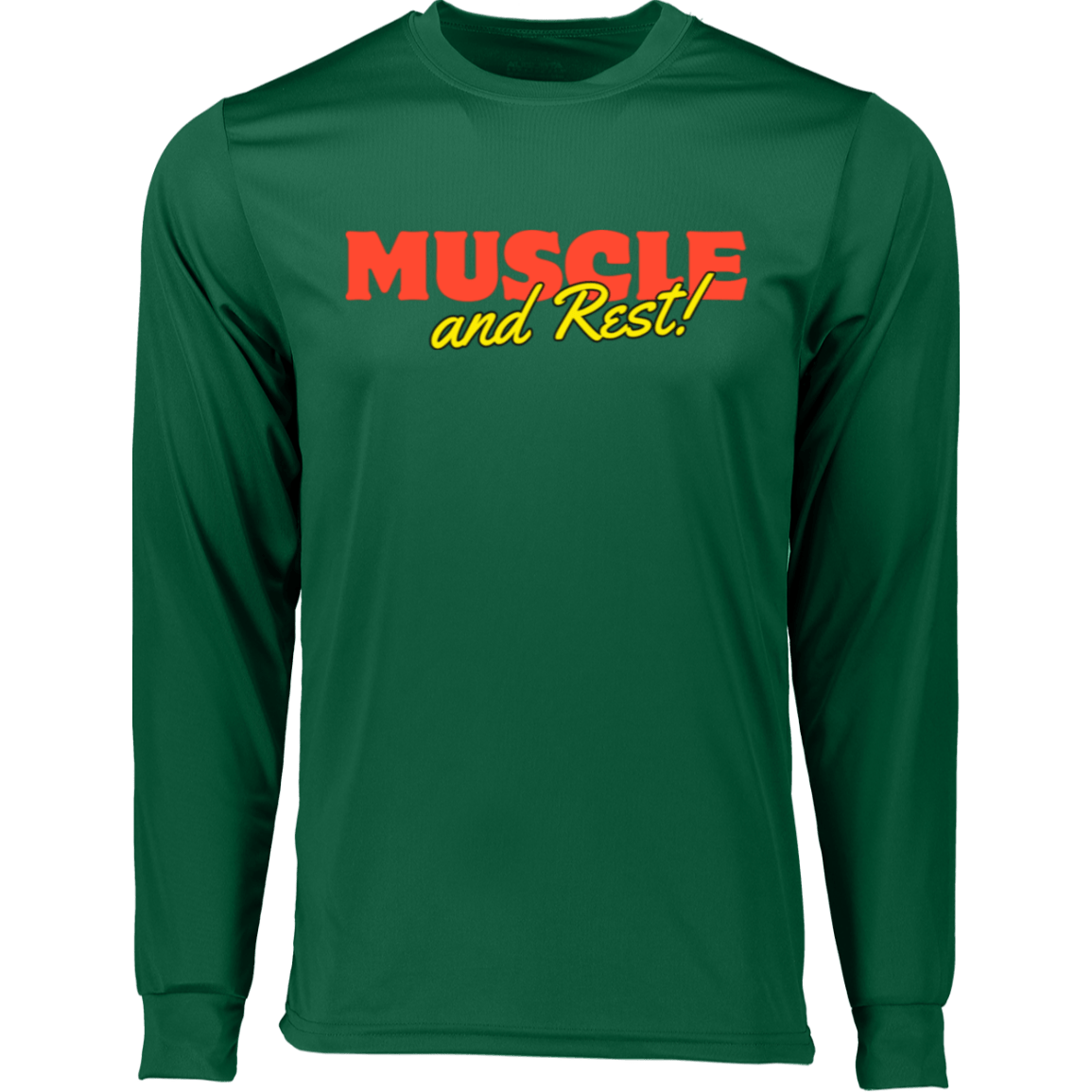 Muscle & Rest Long Sleeve Moisture-Wicking Tee - ALLRJ